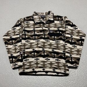 Patagonia Mens Small Synchilla Snap-T Fleece Pullover Jacket Shepherd Knit Birch